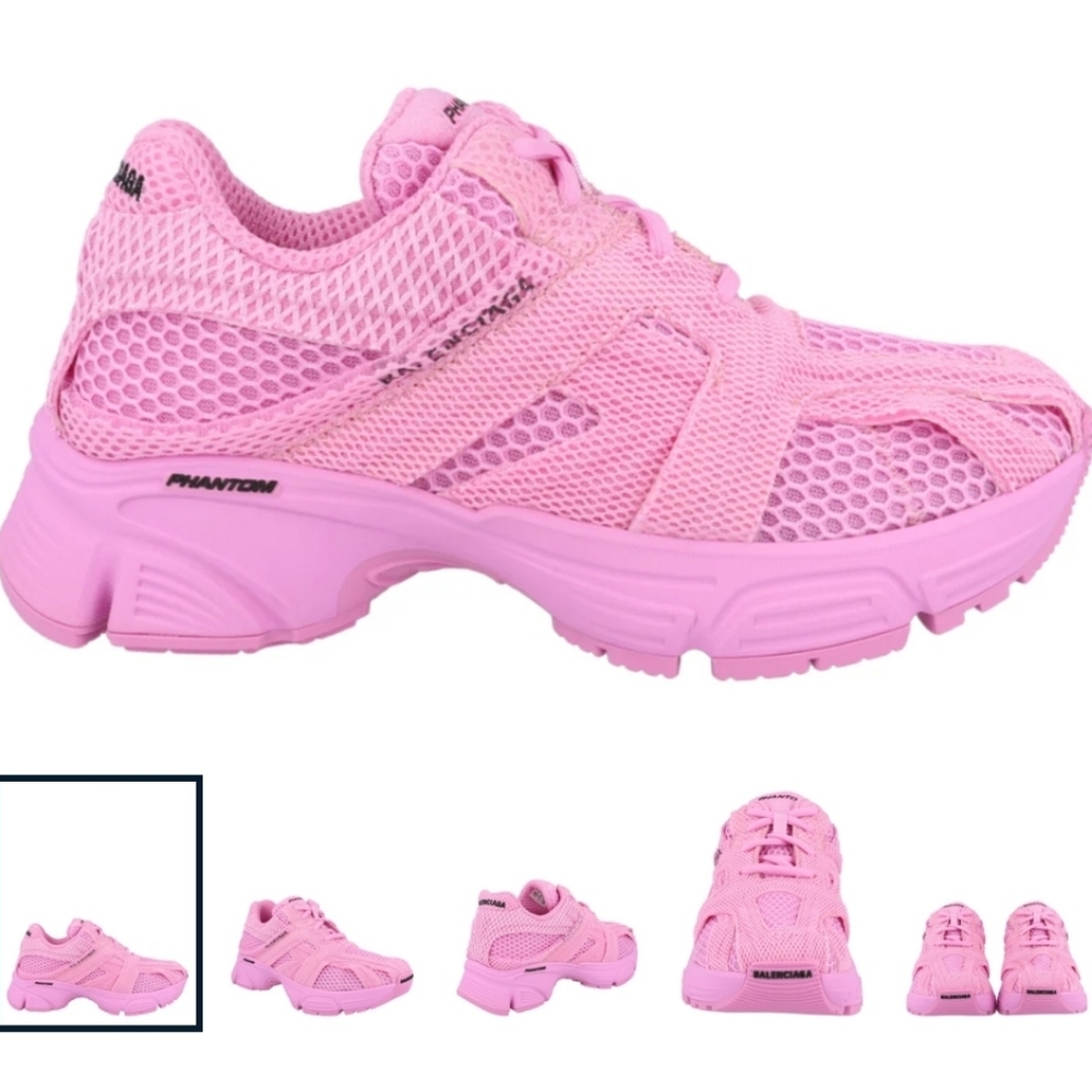 Balenciaga Pink Phantom Sneakers with Modern Athletic Design